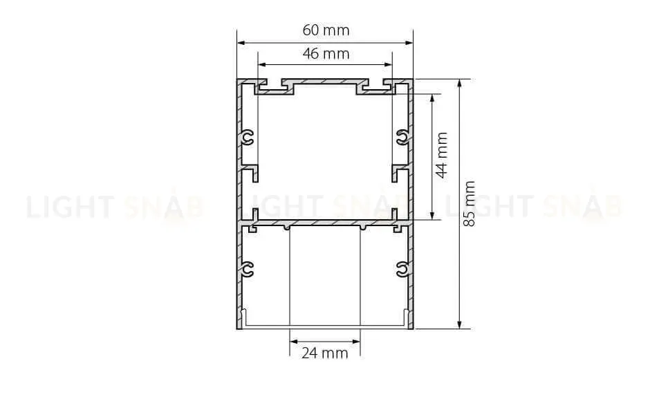 Профиль Arlight ARH-LINE-6085-2000 ANOD 018508 018508