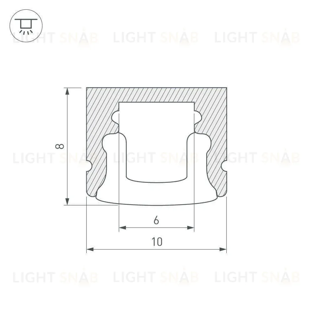 Профиль Arlight ARH-MINI5-2000 ANOD 018827 018827
