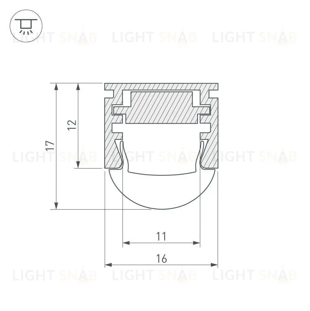 Профиль Arlight PDS-REGULOR-2000 ANOD 013874 013874