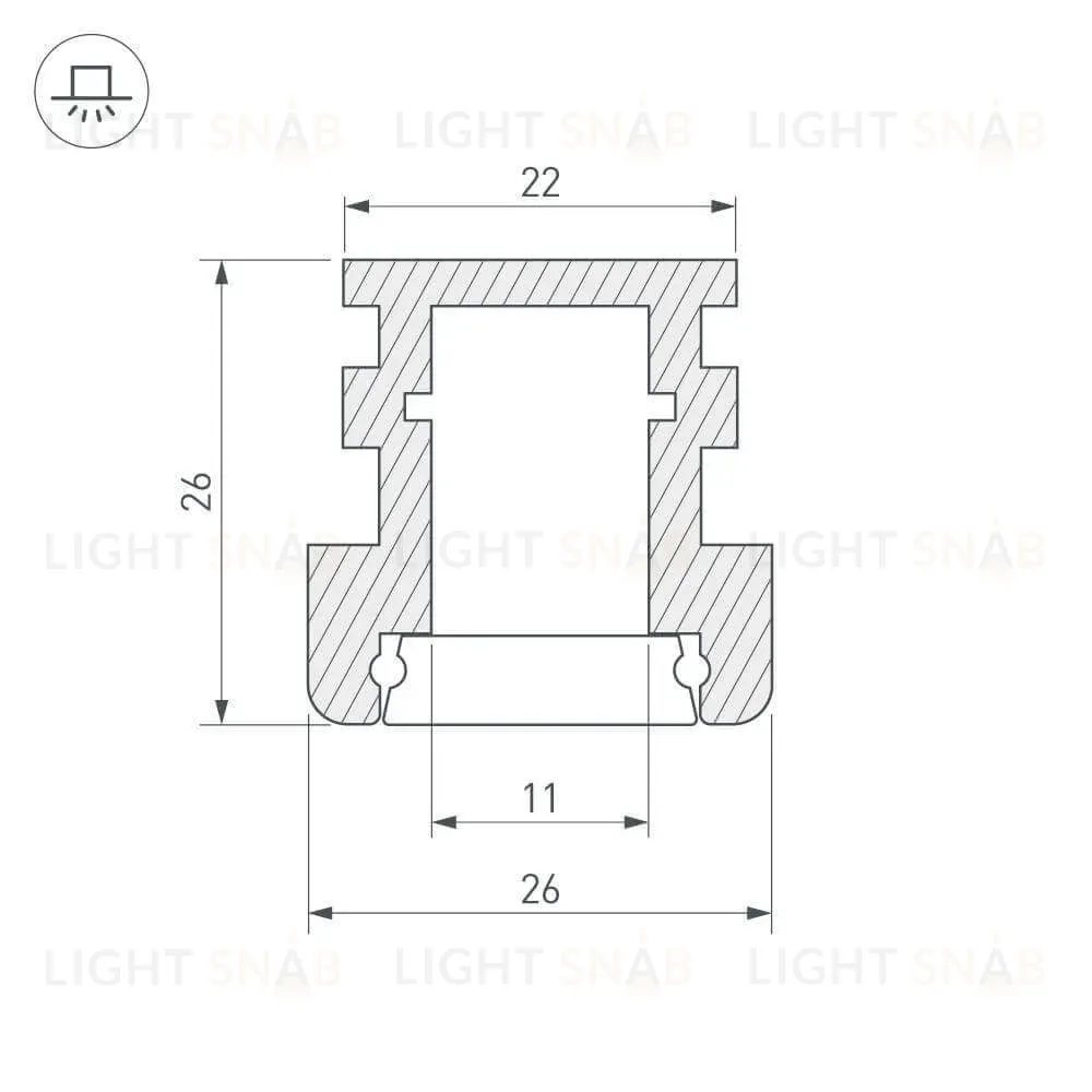 Профиль Arlight HR-F-2000 012091 012091