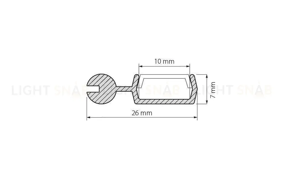 Профиль Arlight POLI-2000 ANOD 021738 021738