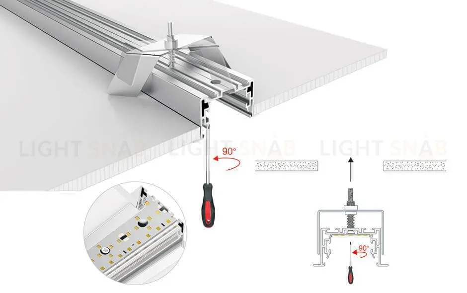 Профиль с экраном Arlight S2-LINIA69-F-2500 ANOD+OPAL 021177 021177