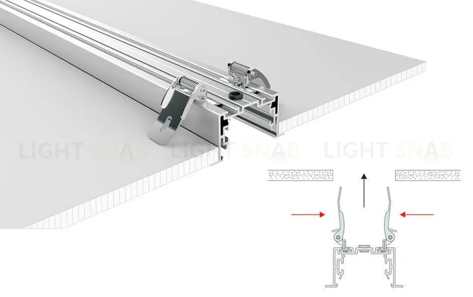 Профиль с экраном Arlight S2-LINIA69-F-2500 ANOD+OPAL 021177 021177