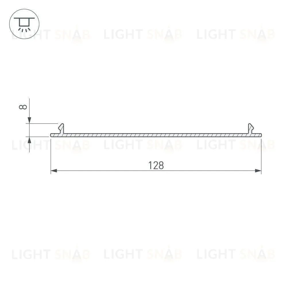 Экран Arlight TOP-LINIA140-С-2000 ANOD 016985 016985