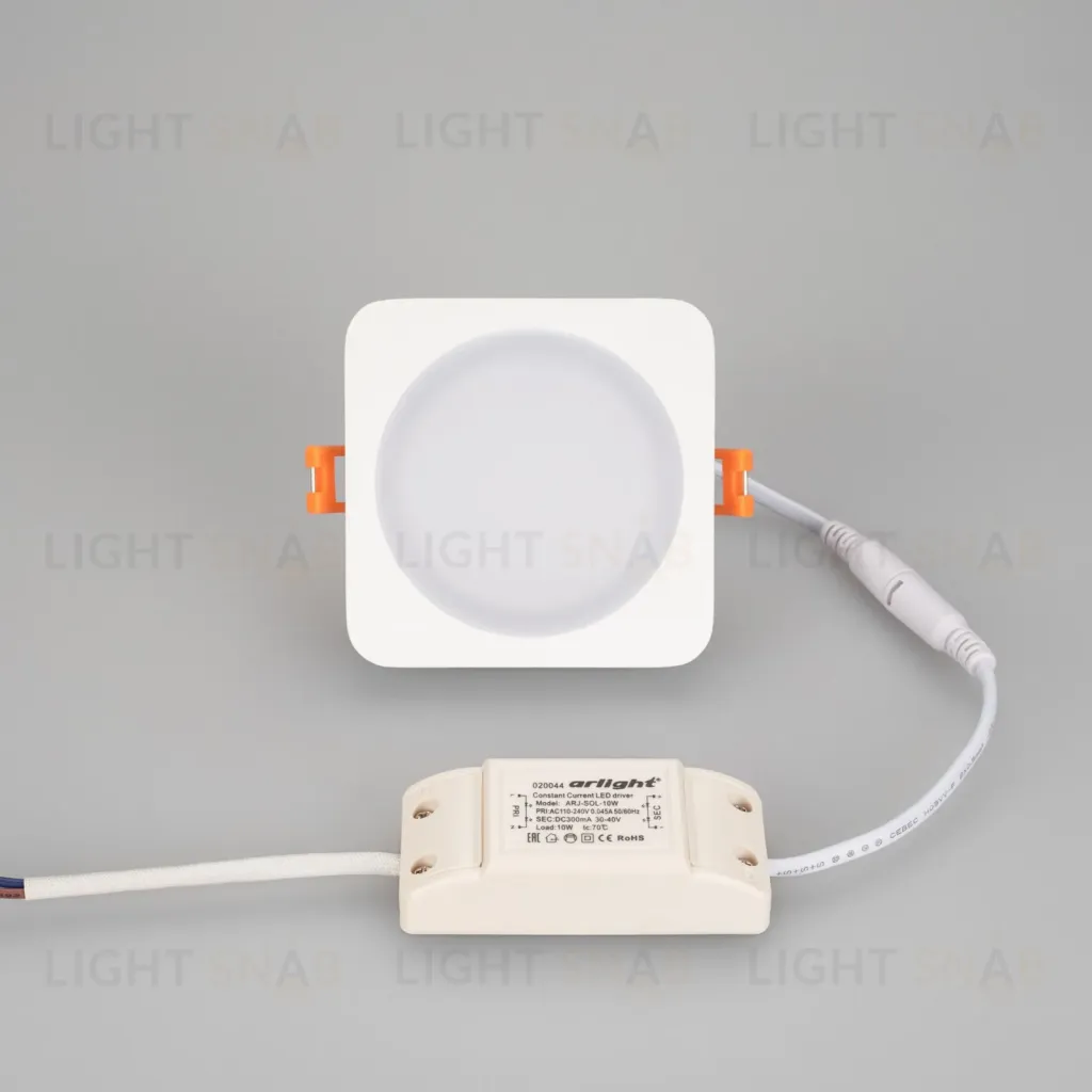 Встраиваемый светильник Arlight LTD-96x96SOL-10W Warm White 3000K 017635 017635
