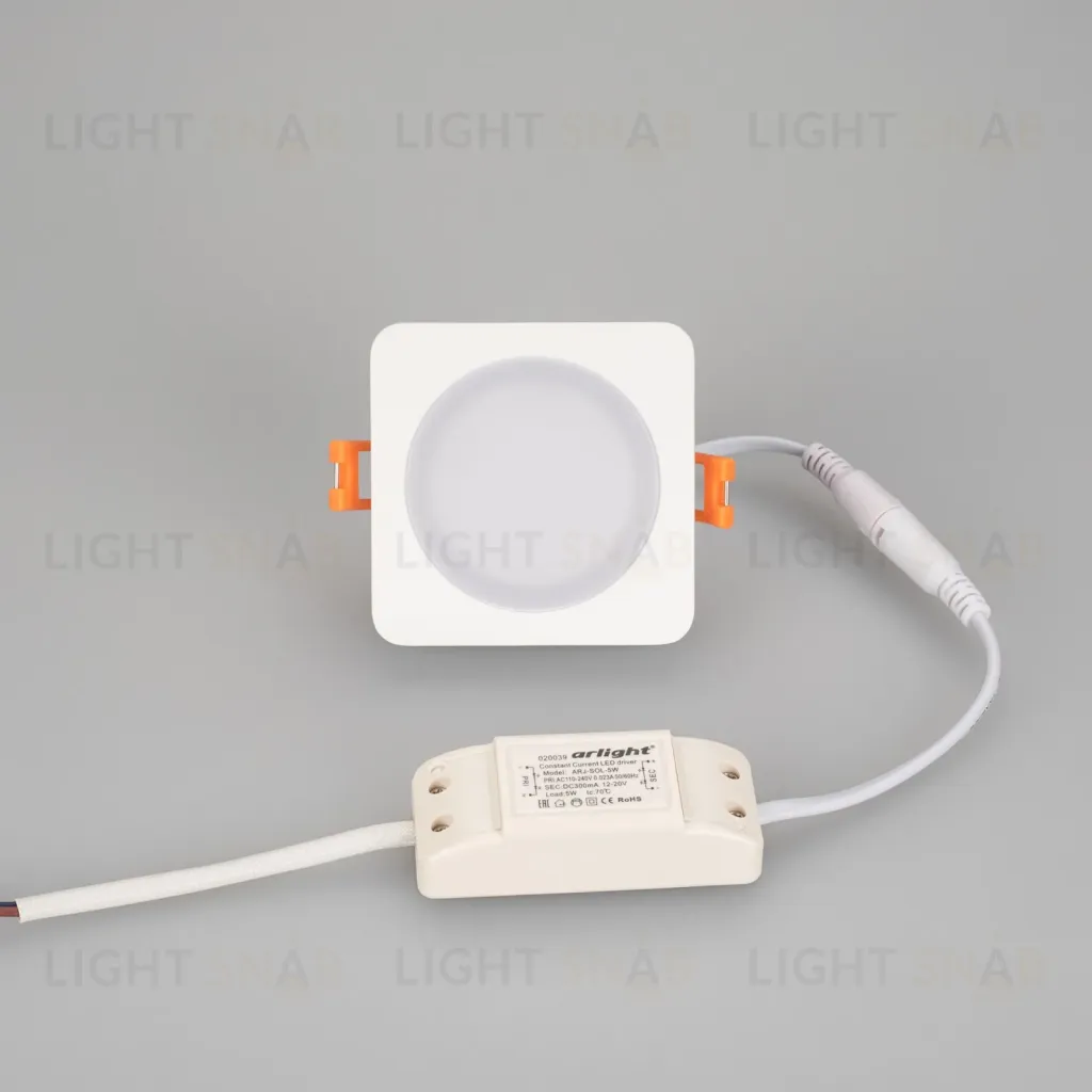 Встраиваемый светильник Arlight LTD-80x80SOL-5W Warm White 3000K 016962 016962