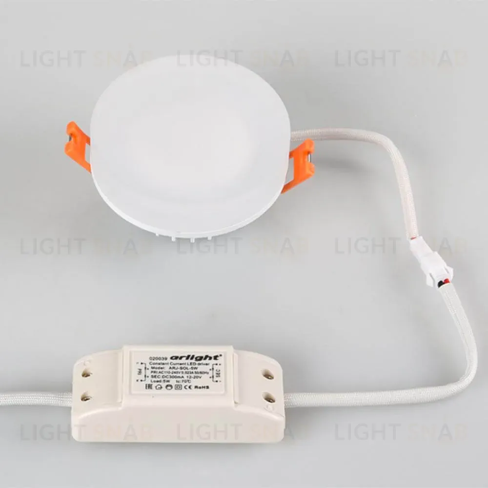 Встраиваемый светильник Arlight LTD-80R-Opal-Roll 5W Warm White 020809 020809
