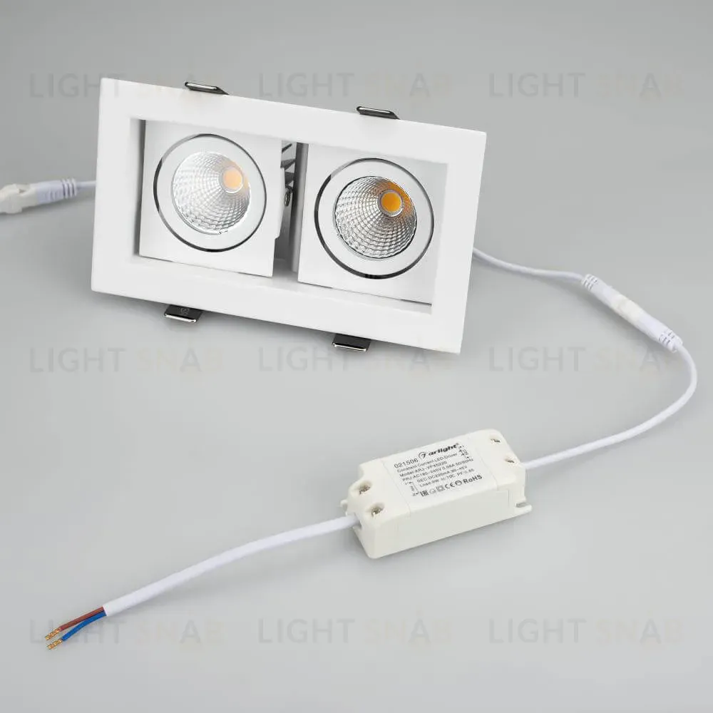 Встраиваемый светильник Arlight CL-KARDAN-S180x102-2x9W Warm 024127 024127