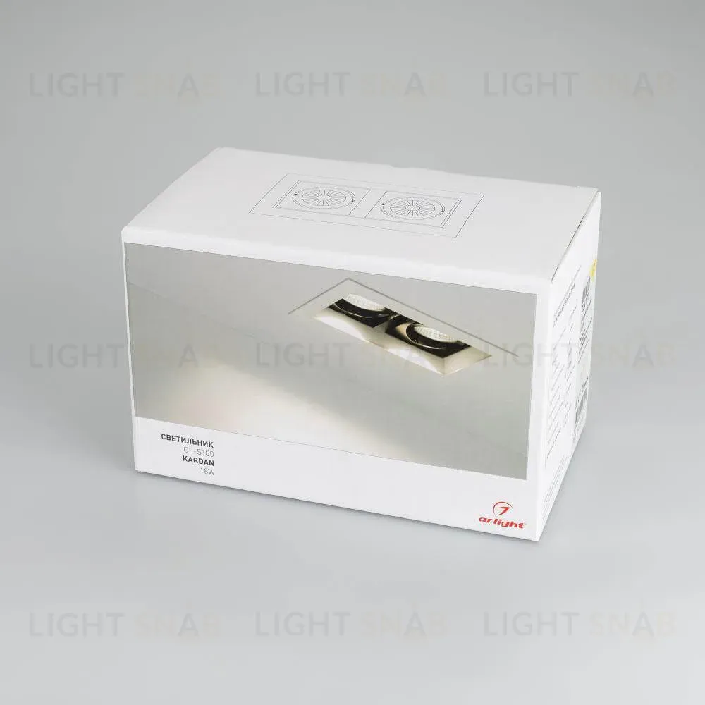 Встраиваемый светильник Arlight CL-KARDAN-S180x102-2x9W Warm 024127 024127