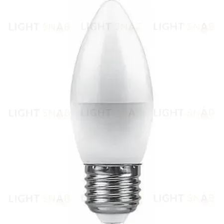 Лампа светодиодная Feron E27 9W 2700K Свеча Матовая LB-570 25936 25936
