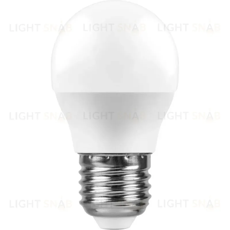 Лампа светодиодная Feron E27 11W 6400K Шар Матовая LB-750 25951 25951