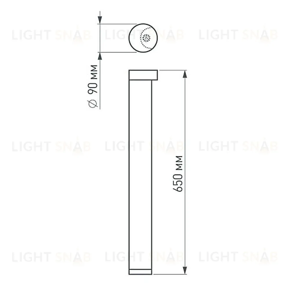 Уличный светильник Arlight LGD-Path-Round90-H650B-7W Warm White 020349 020349