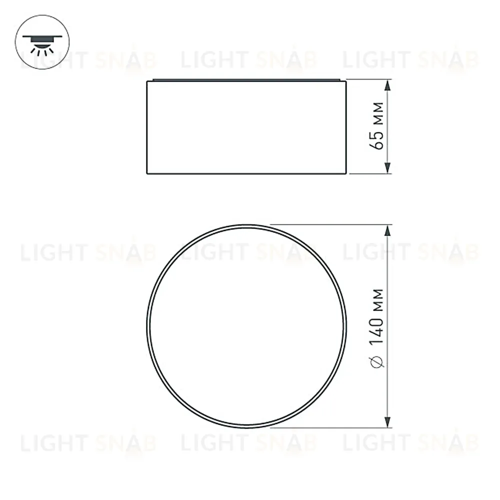Накладной светильник Arlight SP-RONDO-140A-18W Day White 021782 021782