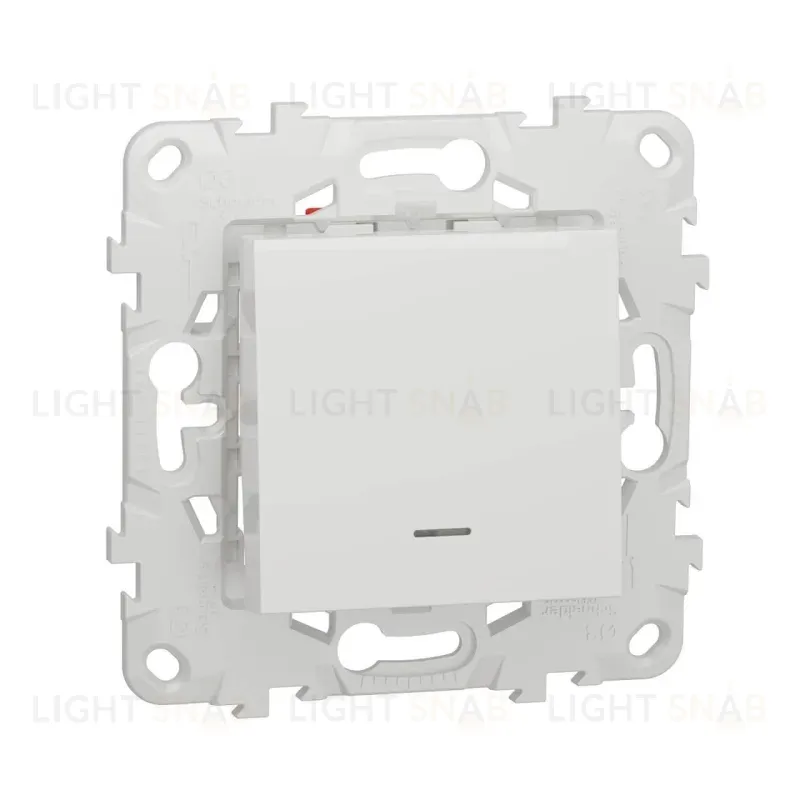 Переключатель одноклавишный перекрестный с подсветкой Schneider Electric Unica New NU520518N NU520518N
