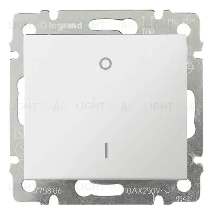 Выключатель одноклавишный трехполюсный Legrand Valena 10A 400V белый 774403 774403