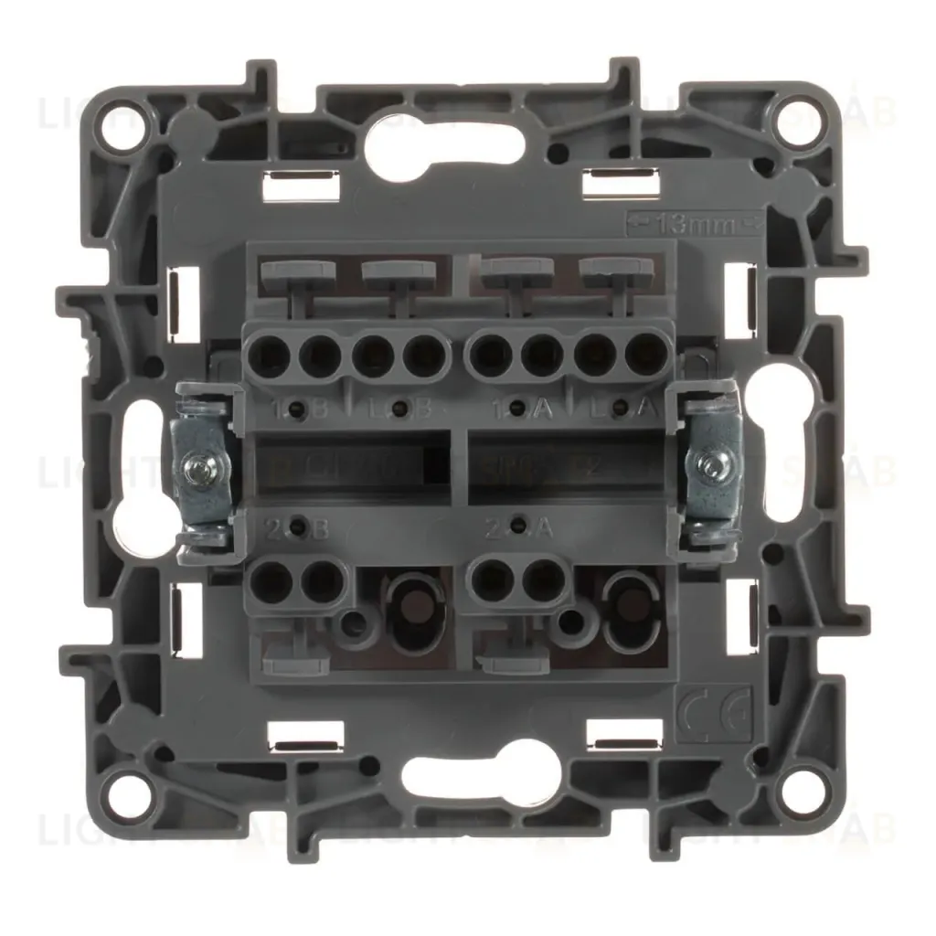 Переключатель двухклавишный Legrand Etika 10A 250V антрацит 672612 672612