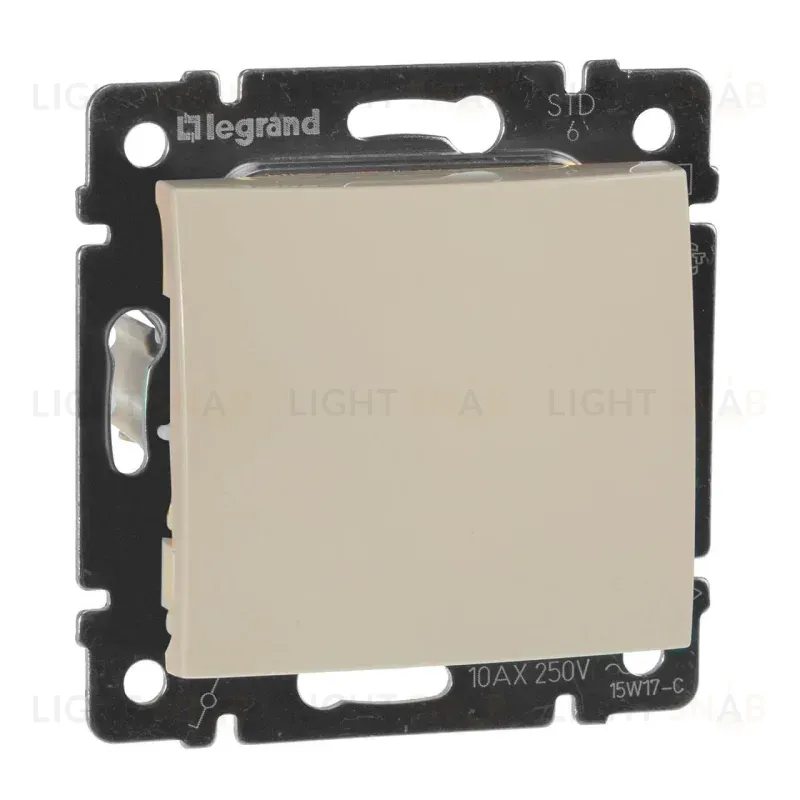 Переключатель одноклавишный проходной Legrand Valena 10A 250V cлоновая кость 774306 774306
