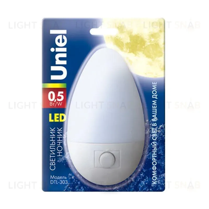 Настенный светодиодный светильник (02743) Uniel DTL-303-Овал/White/3LED/0,5W DTL-303-Овал/White/3LED/0,5W