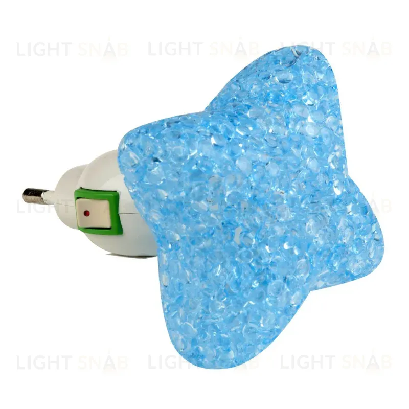 Настенный светодиодный светильник (10334) Uniel DTL-309-Звездочка/Blue/1LED/0,1W DTL-309-Звездочка/Blue/1LED/0,1W