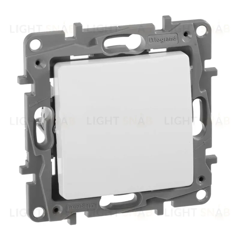 Переключатель одноклавишный Legrand Etika 10A 250V белый 672205 672205