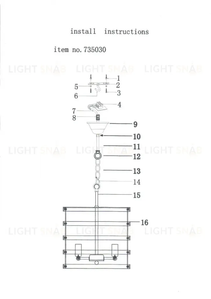 Подвесная люстра Lightstar Epsilon 735030 735030