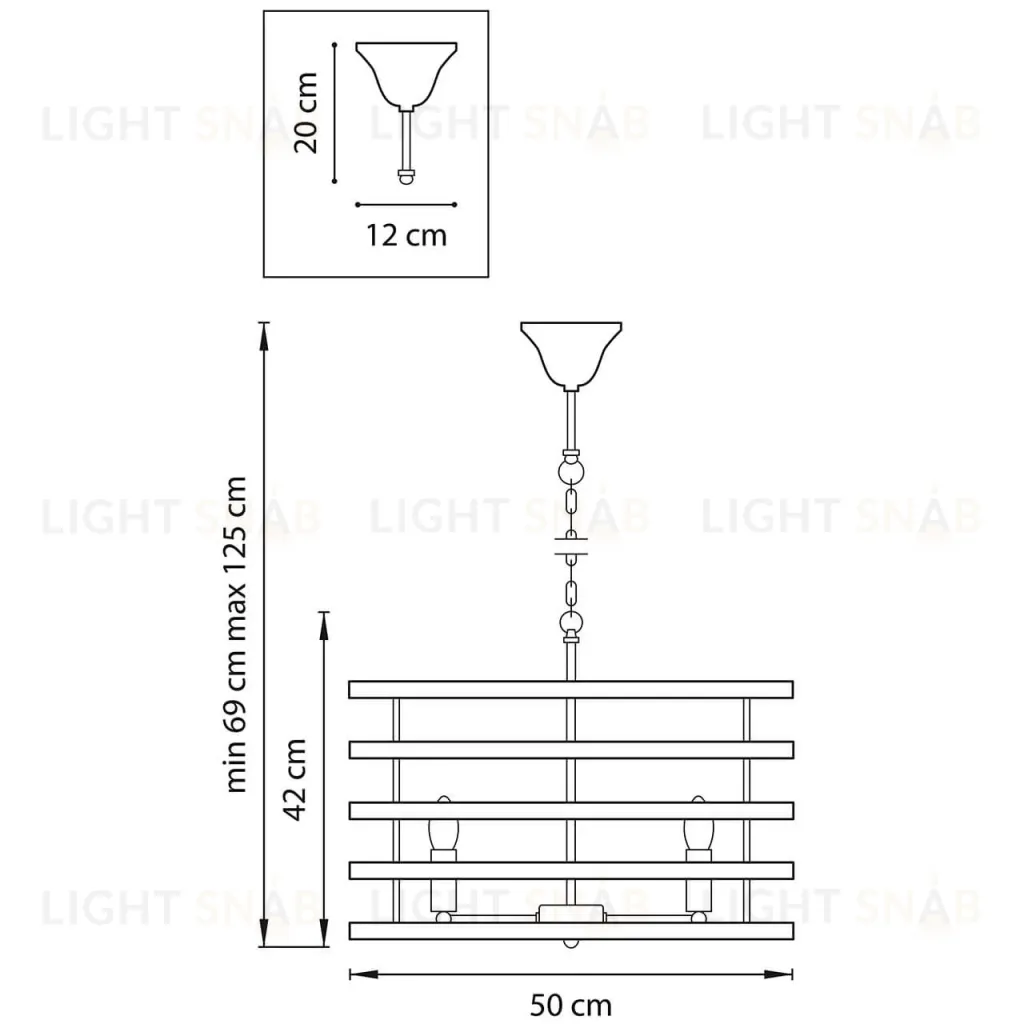Подвесная люстра Lightstar Epsilon 735050 735050