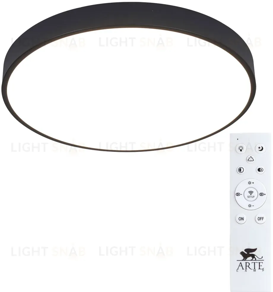 Потолочный светодиодный светильник Arte Lamp Arena A2672PL-1BK A2672PL-1BK