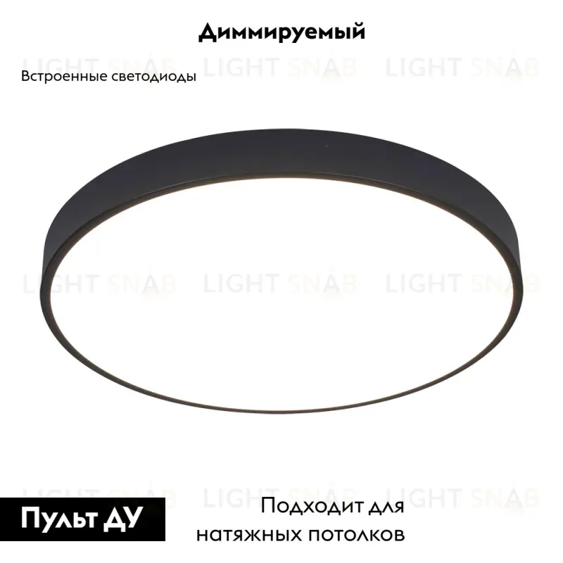 Потолочный светодиодный светильник Arte Lamp Arena A2672PL-1BK A2672PL-1BK