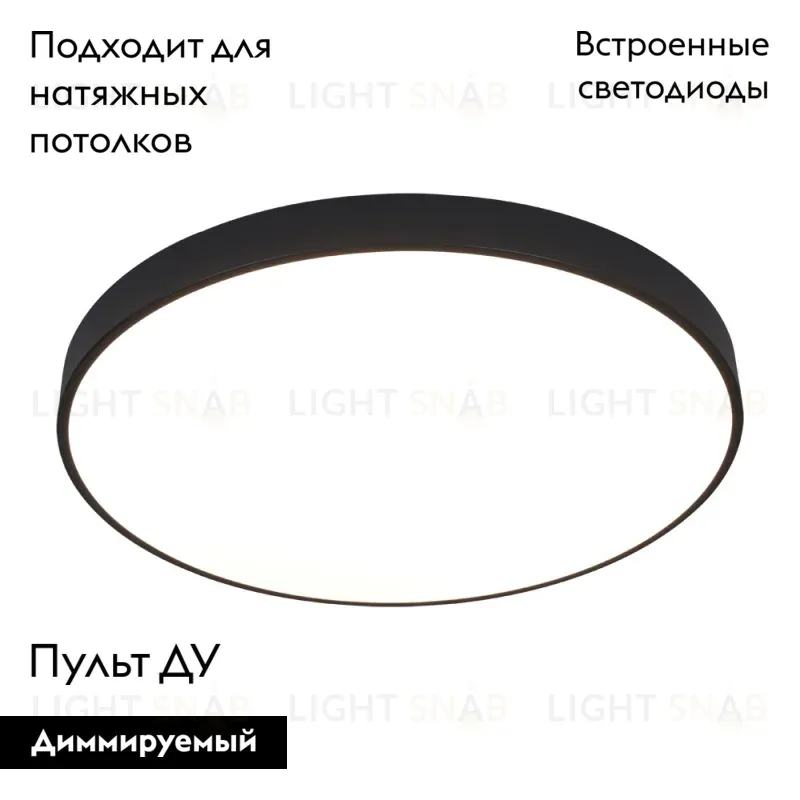 Потолочный светодиодный светильник Arte Lamp Arena A2673PL-1BK A2673PL-1BK