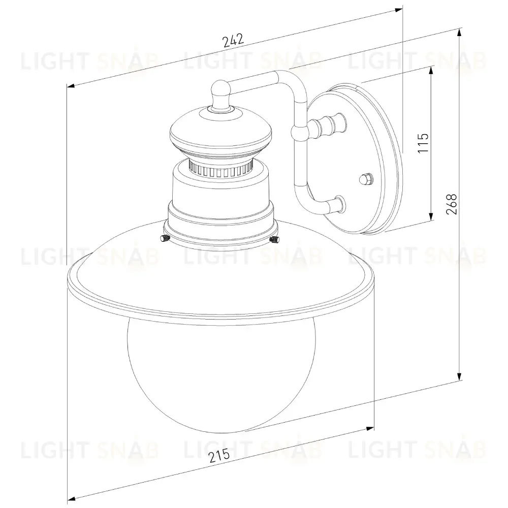 Уличный настенный cветильник Elektrostandard Talli D GL 3002D черный 4690389106576 4690389106576