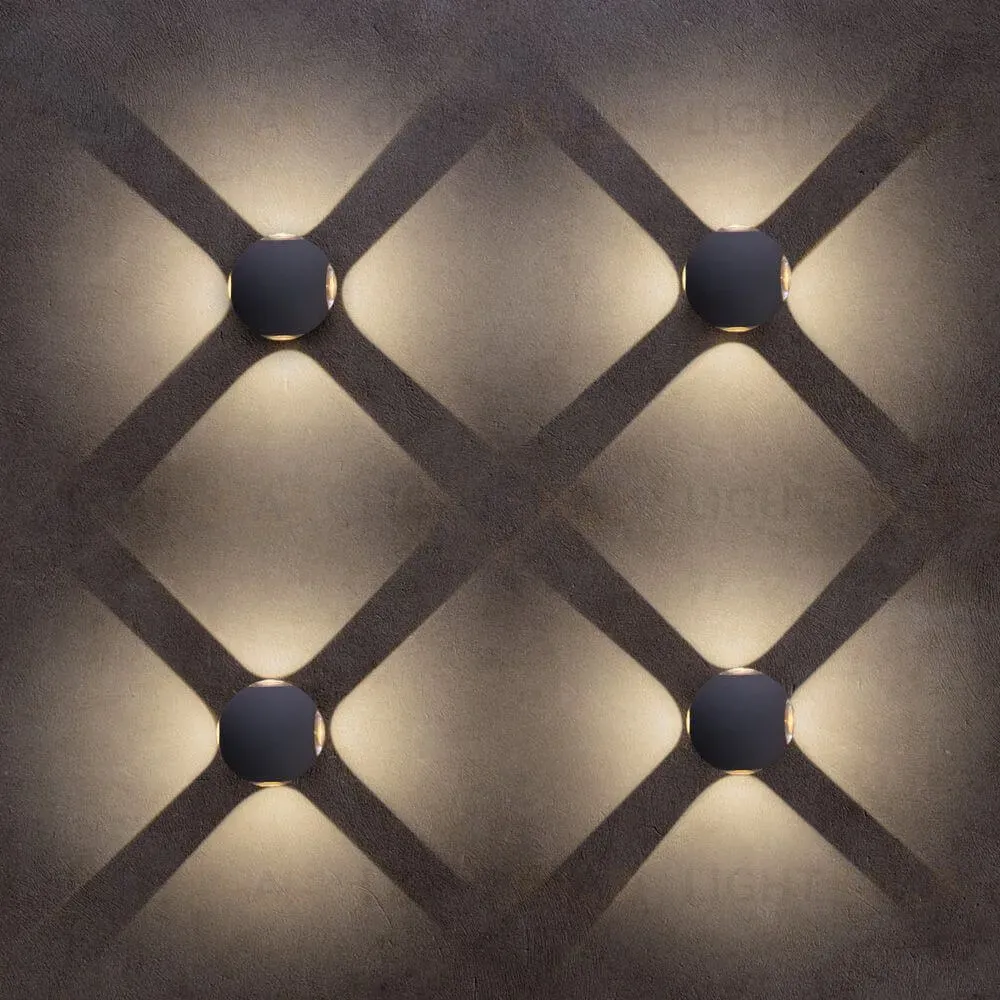 Уличный настенный светодиодный светильник Arte Lamp A1544AL-4GY A1544AL-4GY