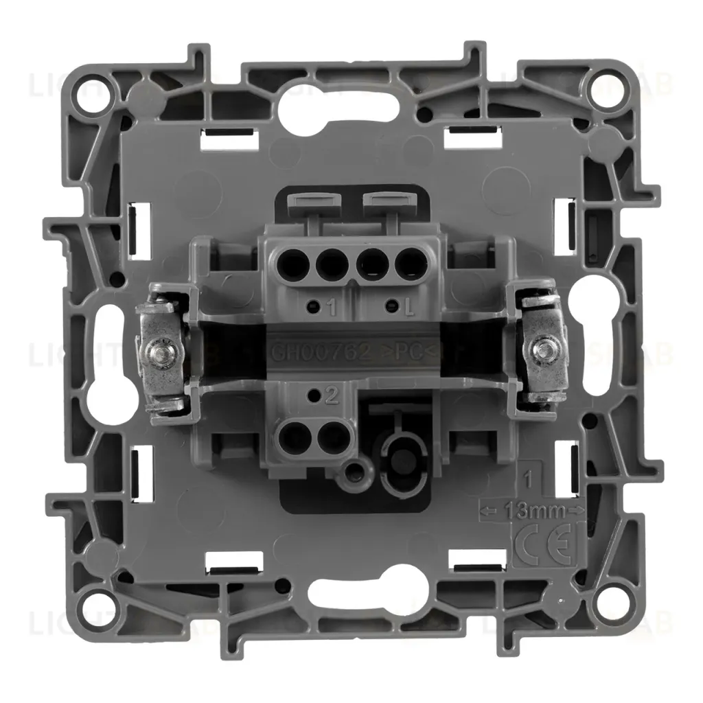 Выключатель одноклавишный Legrand Etika 10A 250V алюминий 672401 672401