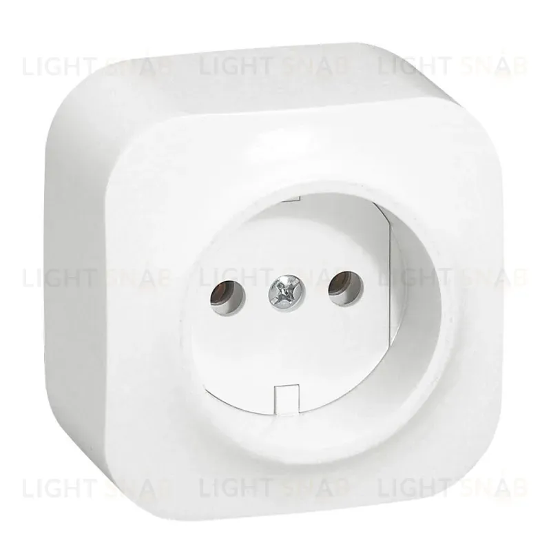 Розетка 2К Legrand Quteo 16A 250V б/з белая 782210 782210