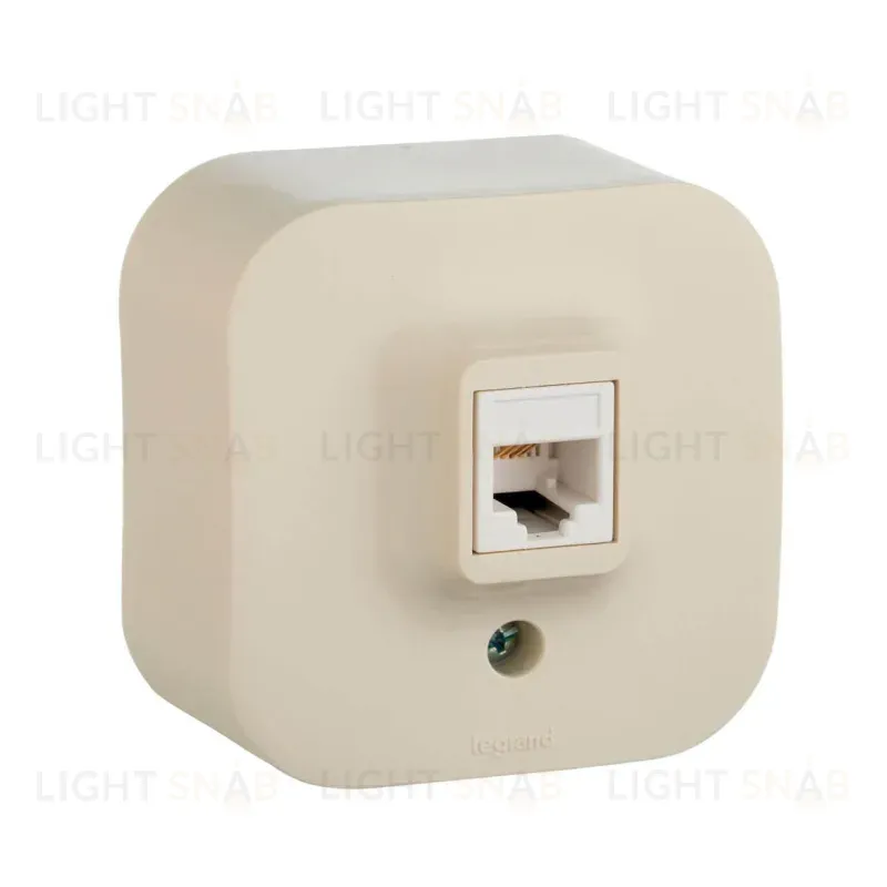 Розетка телефонная RJ11 Legrand Quteo слоновая кость 782244 782244