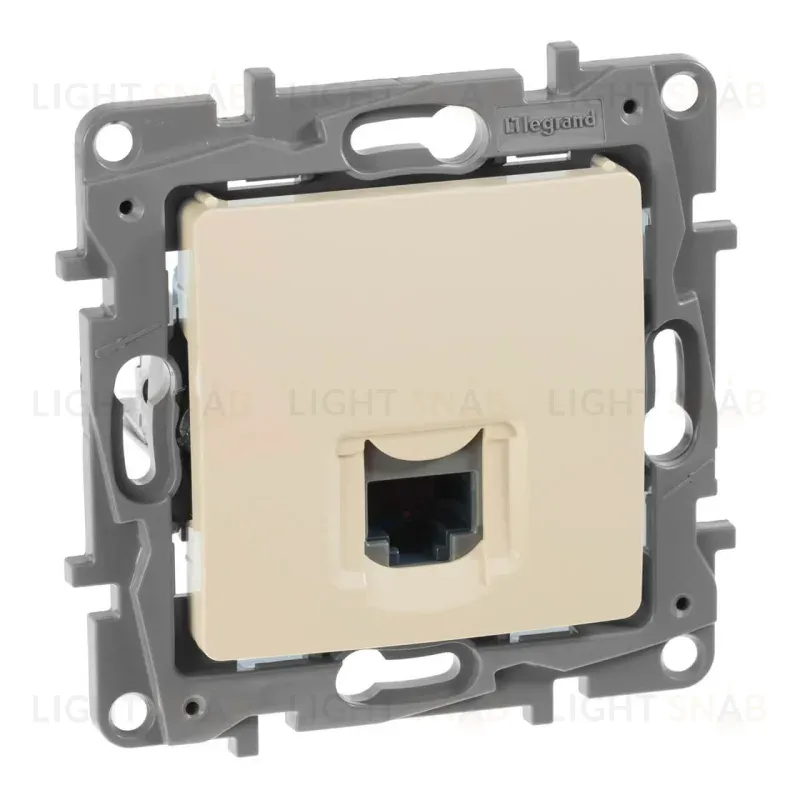 Розетка компьютерная RJ45 Legrand Etika 5 кат UTP слоновая кость 672341 672341