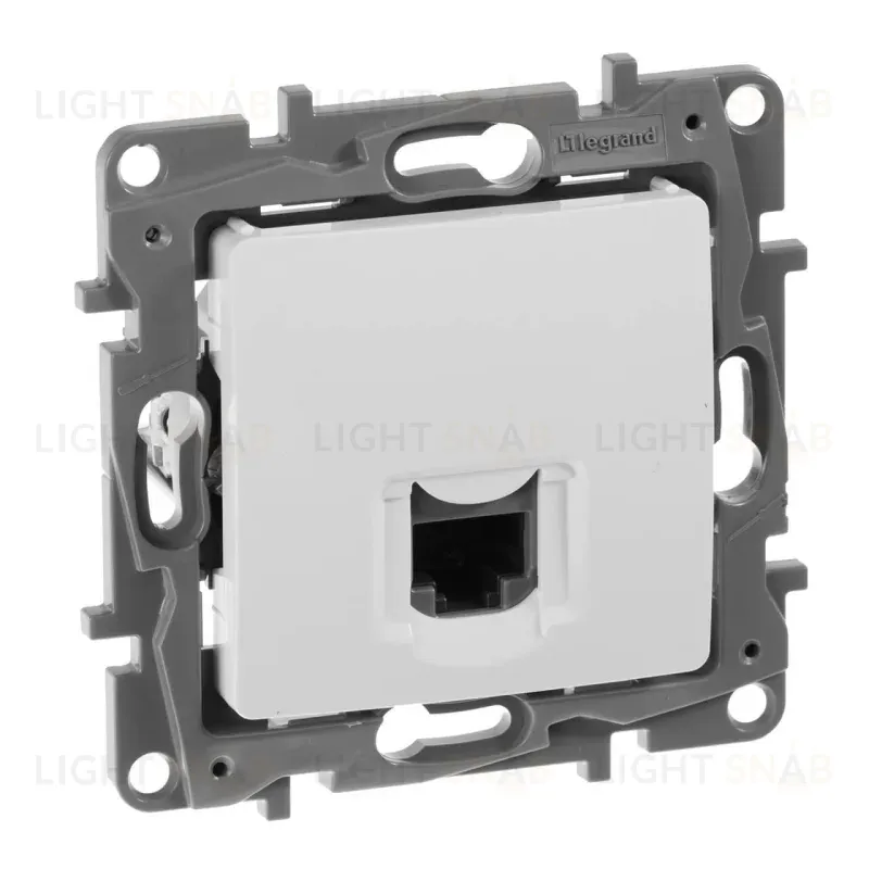 Розетка компьютерная RJ45 Legrand Etika 5 кат UTP белая 672241 672241