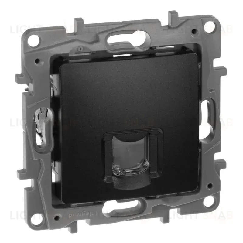 Розетка компьютерная RJ45 Legrand Etika 6 кат UTP антрацит 672653 672653