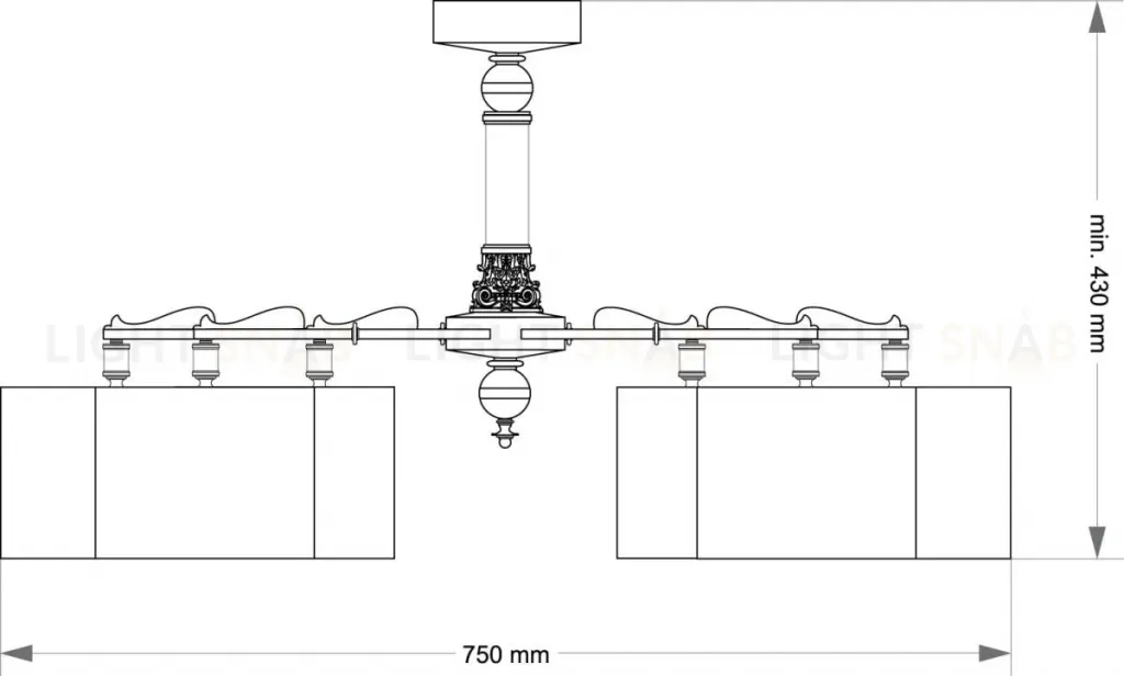 Потолочная люстра Kutek Merano MER-PL-6 (P/A) MER-PL-6(P/A)