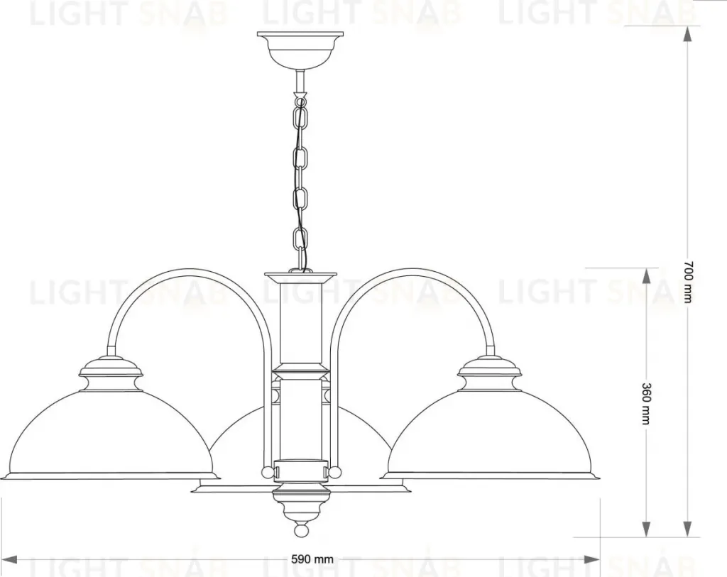 Подвесная люстра Kutek Lido LID-ZW-3 (P) LID-ZW-3(P)