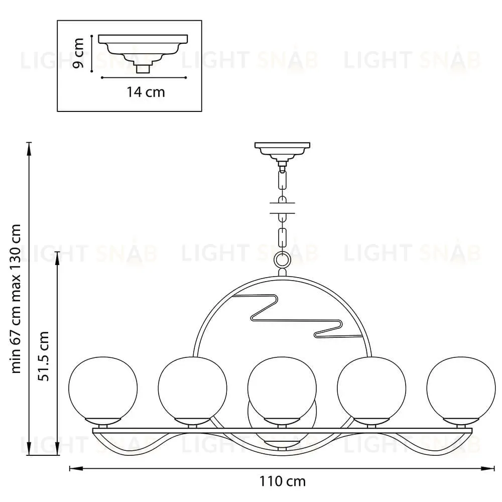 Подвесная люстра Lightstar Enna 762117 762117