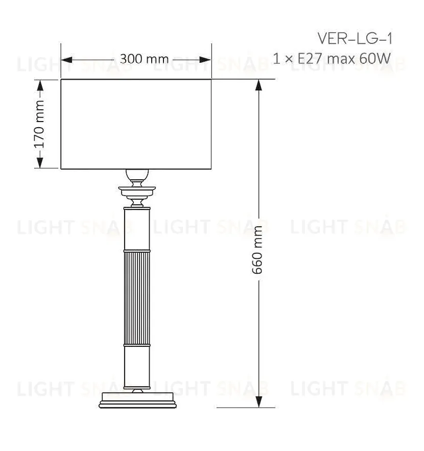 Настольная лампа Kutek Mood Verde VER-LG-1 (Z) VER-LG-1(Z)