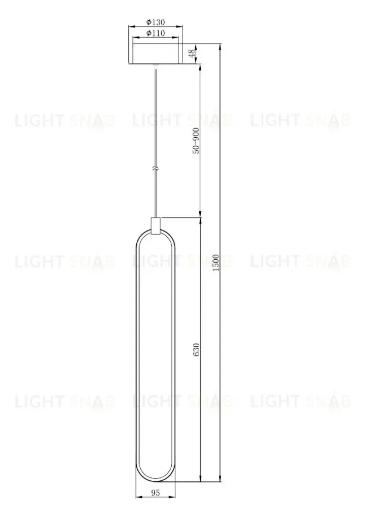 Подвесной светодиодный светильник Maytoni Chain MOD017PL-L13G MOD017PL-L13G