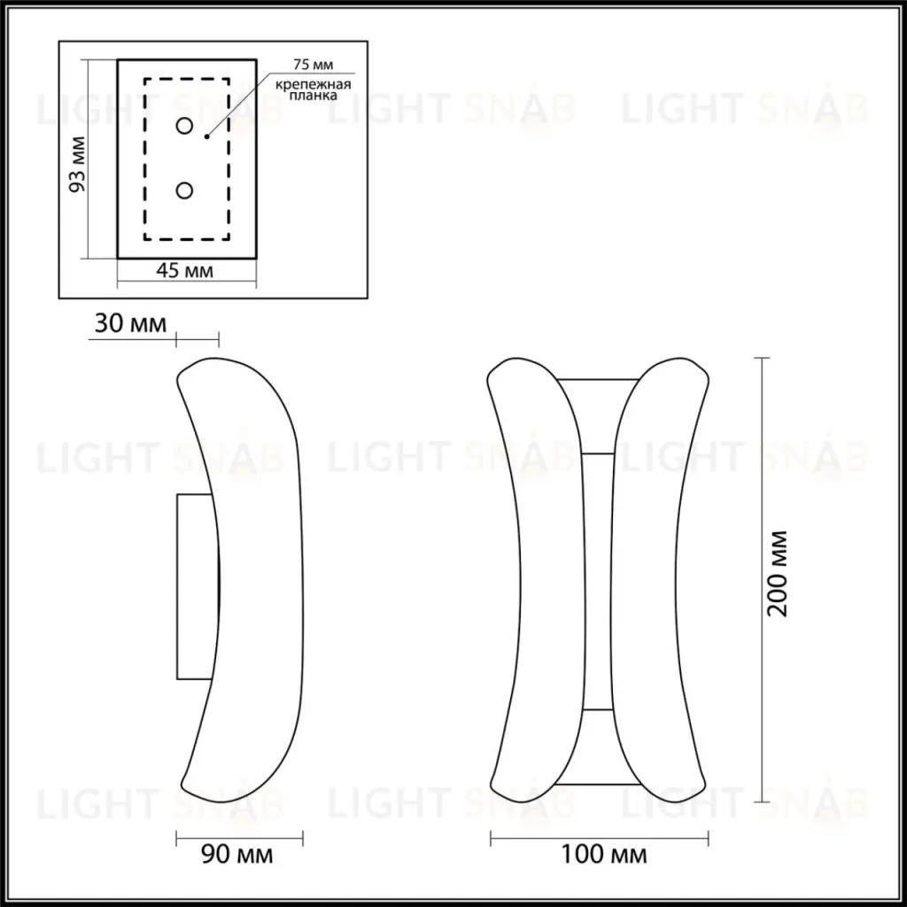 Уличный настенный светодиодный светильник Odeon Light Krista 3886/6BG 3886/6BG