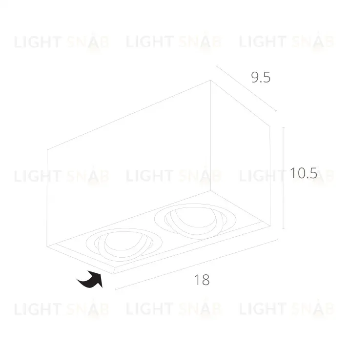 Потолочный светильник Arte Lamp Factor A5544PL-2BK A5544PL-2BK