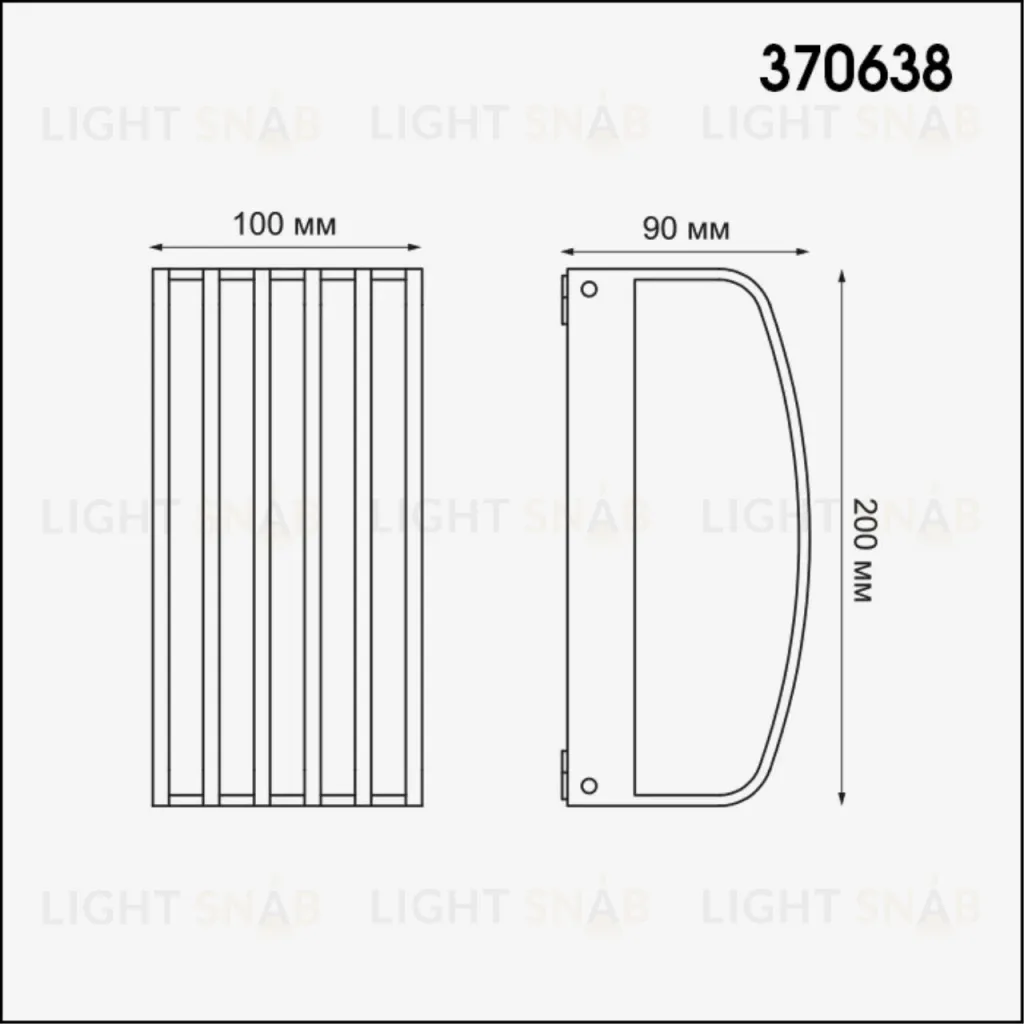 Уличный настенный светильник Novotech Zebra 370638 370638