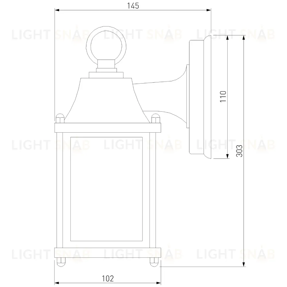 Уличный настенный cветильник Elektrostandard 1008D Brick черный 4690389106743 4690389106743