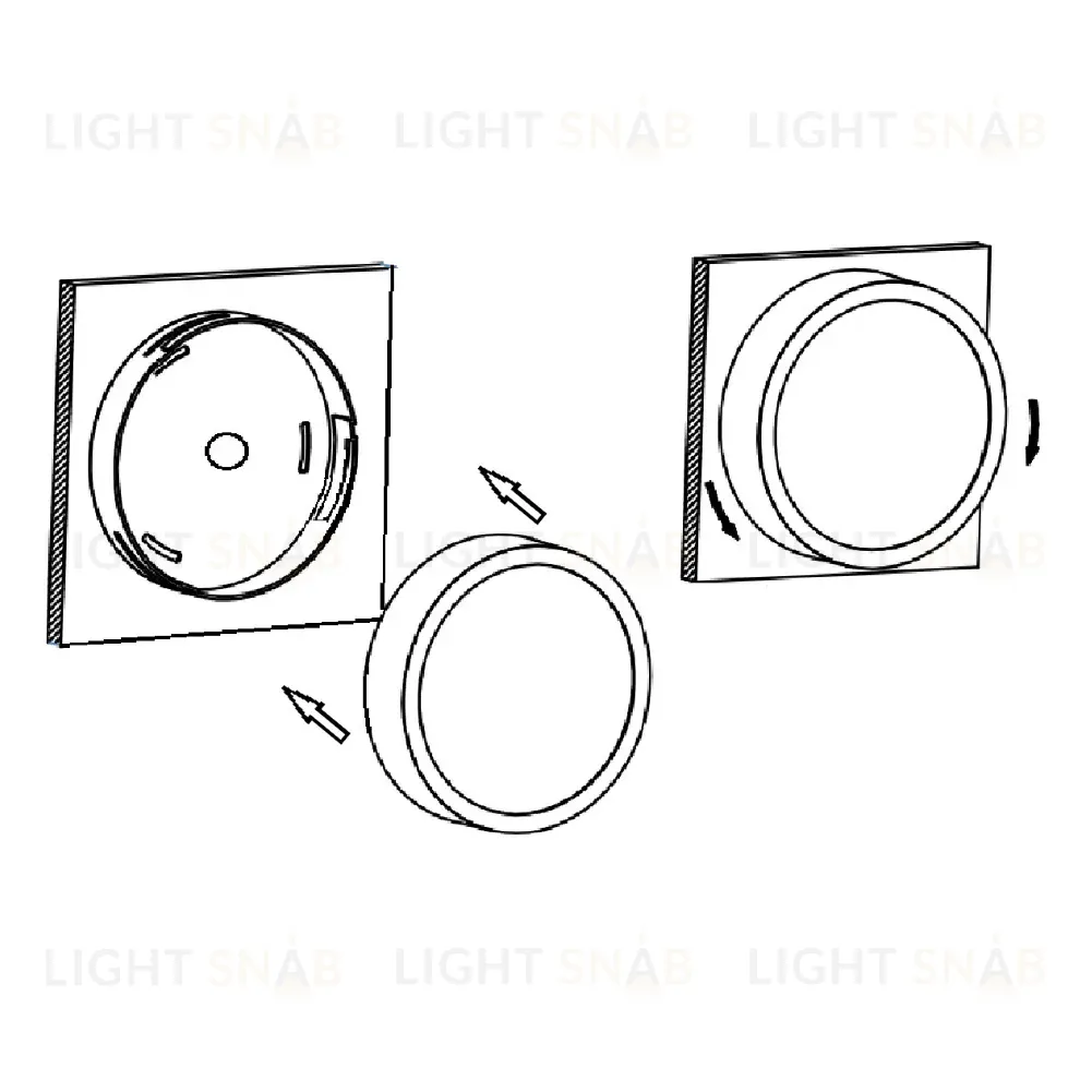 Потолочный светодиодный светильник Crystal Lux CLT 523C120 WH CLT 523C120 WH