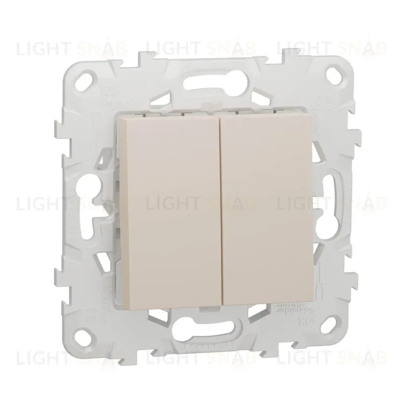 Переключатель двухклавишный перекрестный Schneider Electric Unica New NU521544 NU521544