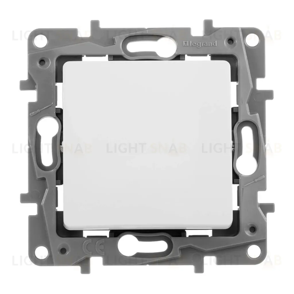 Выключатель кнопочный одноклавишный Legrand Etika 6A 250V антрацит 672614 672614