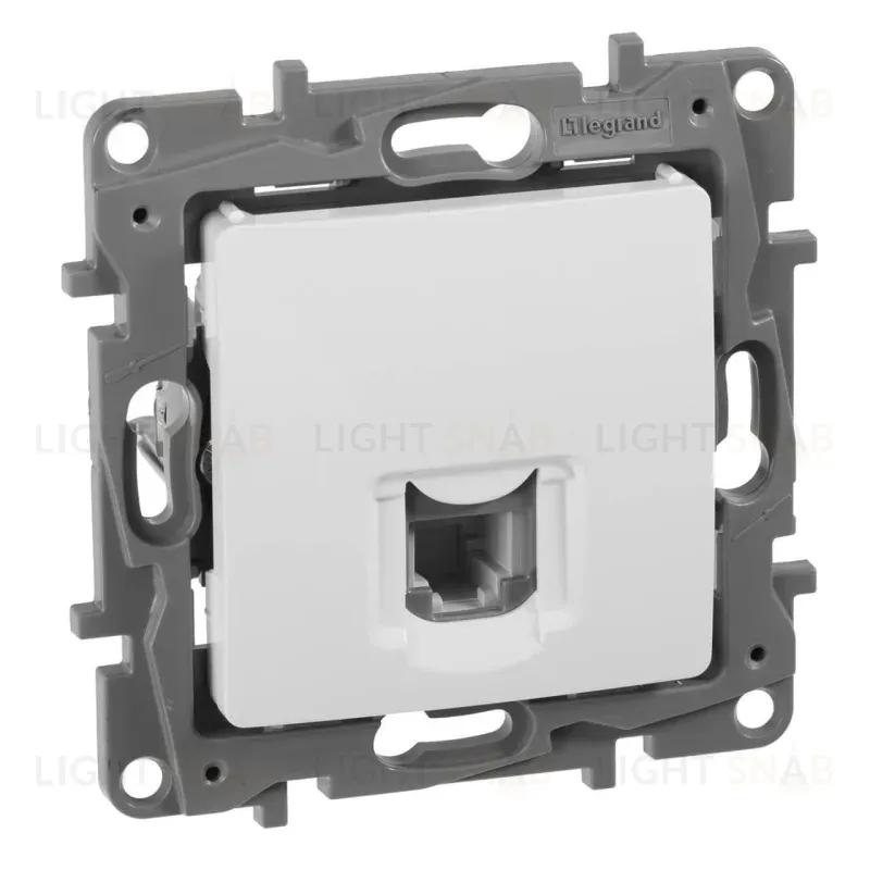 Розетка телефонная RJ11 Legrand Etika белая 672240 672240